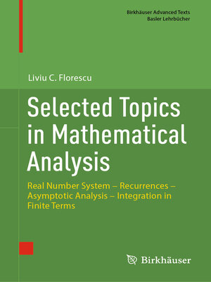cover image of Selected Topics in Mathematical Analysis